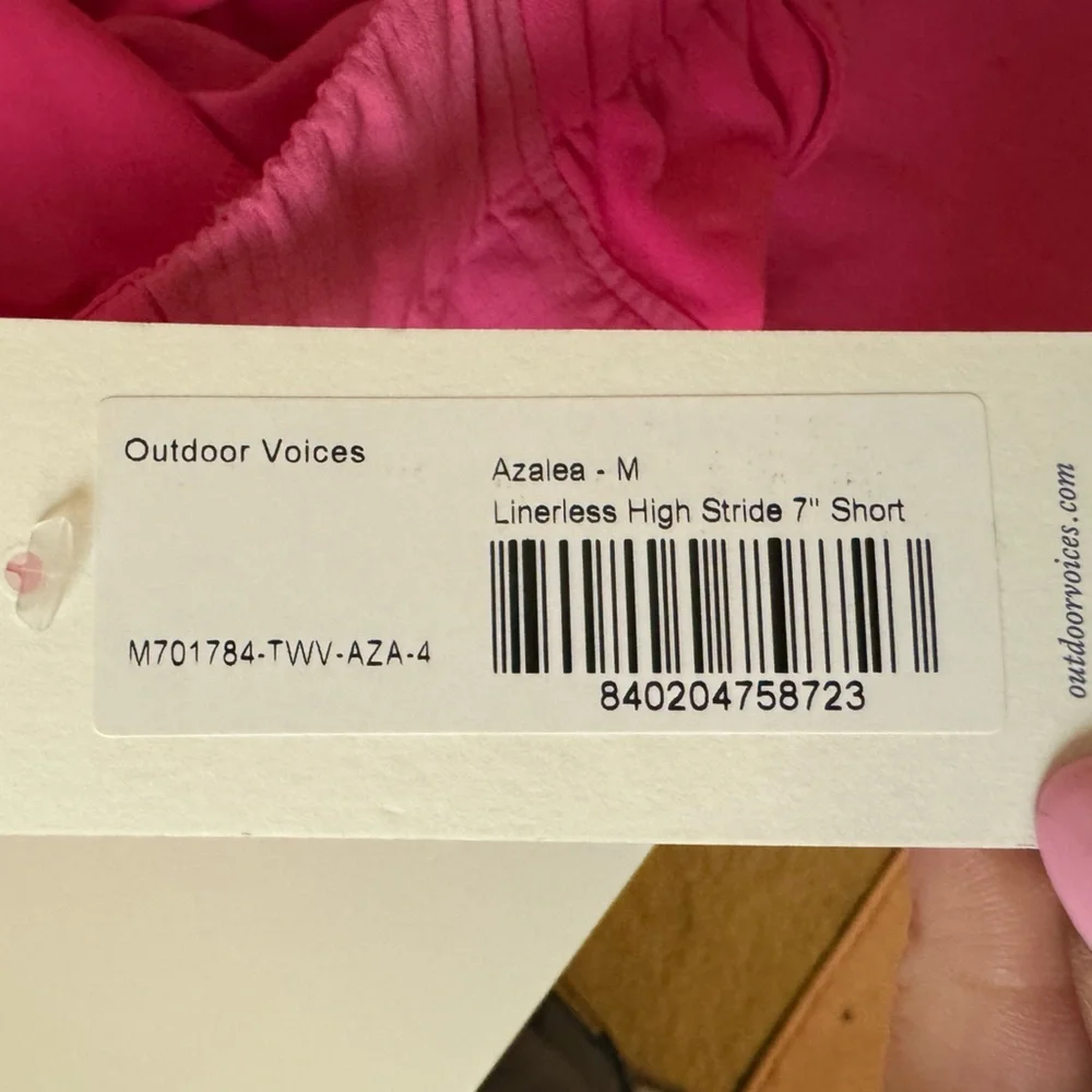 Outdoor Voices NWT Azalea Linerless High Stride 5" Short Size M - Picture 8 of 16